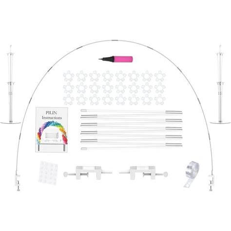 Rutilisable Kit D Arche De Ballon Blanc Et Supports De Ballons D