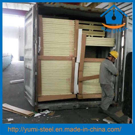 Building Materials Polyurethane Puf Sandwich Wall Panels With Metal