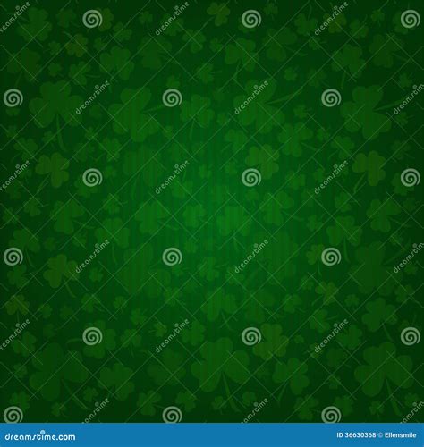 Clovers Background on St. Patrick S Day Stock Illustration ...