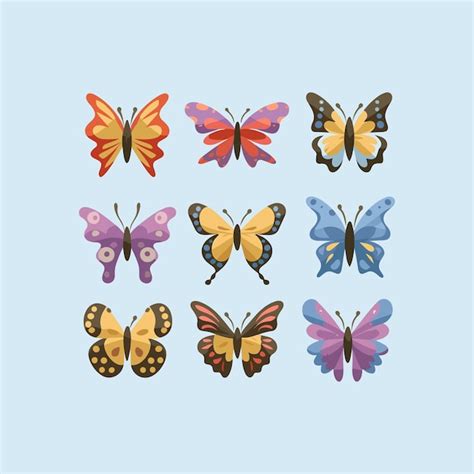 Illustration Vectorielle De Papillon Monarque Volant Vecteur Premium