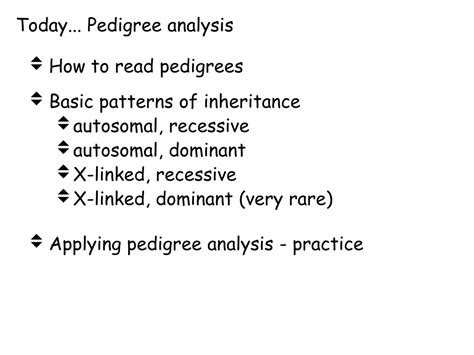 Ppt Understanding Sex Linked Traits And Pedigree Analysis Powerpoint Presentation Id