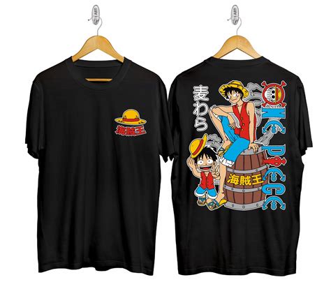 Zs Wear T Shirt Kaos Luffy Pirate King Kaos Luffy Si Bajak Laut