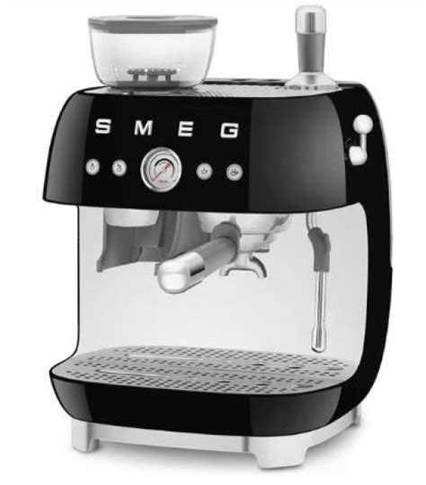 SMEG 50's Style EGF03BLEU - Siebträgermaschine Schwarz