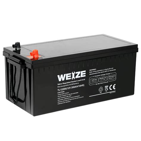 Buy Weize Volt Ah Deep Cycle Agm Battery Self Discharge Rate