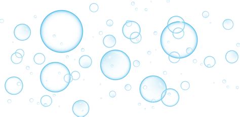 Realistic soap bubbles. Png Bubbles are located on a transparent ...