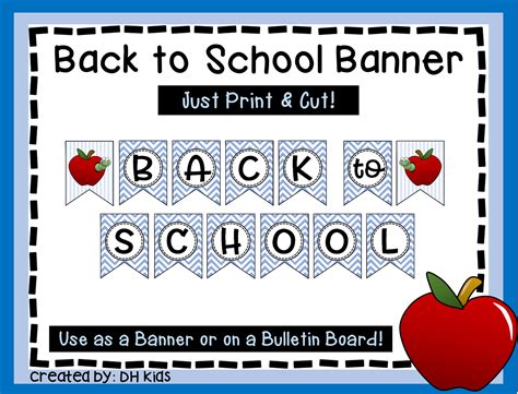 Welcome Back To School Banner Printable