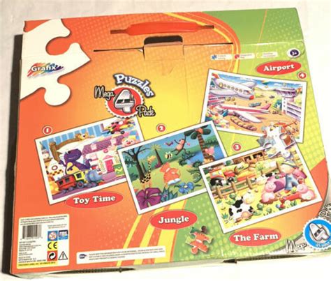 Grafix Puzzles Mega 4 Pack 45 Pieces Each Jigsaw