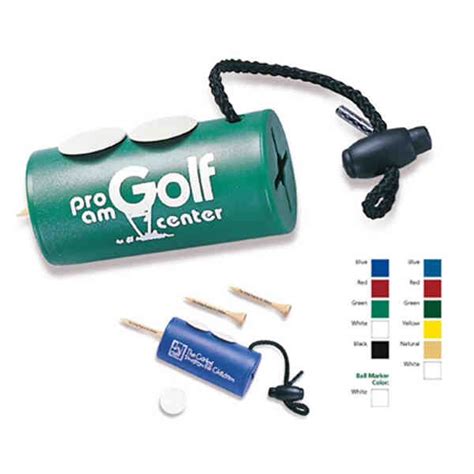 Golf Kit With Ball Markers And Imprinted Plastic Tees Promotional