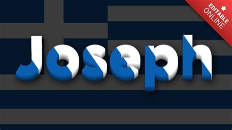 Joseph | Text Effect Generator