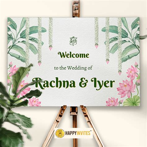 Wedding Welcome Board Design Entrance Board Happy Invites