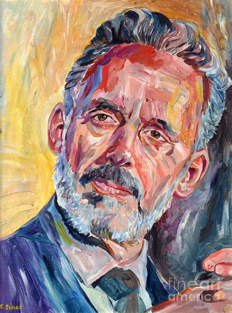 Jordan Peterson Painting By Suzann Sines Fine Art America