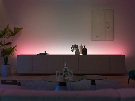 Philips Hue White and Color Ambiance gradient lightstrip provides ...
