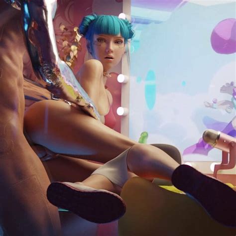 Cyberpunk Blue Moon Cum On Pussy Animation With Sound XHamster