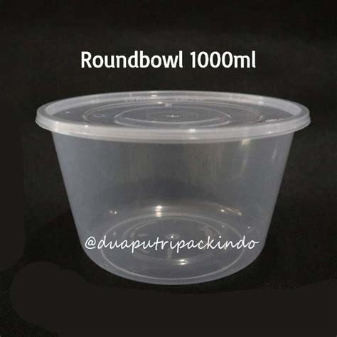 Jual ThinWall Round Bowl Mangkok Bulat 1000 Ml Merk VICTORY Isi 25