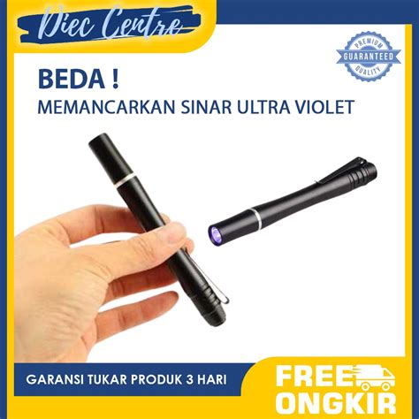 Jual Senter UV Pen Ultraviolet 395NM UV Light Pulpen Senter LED Mini