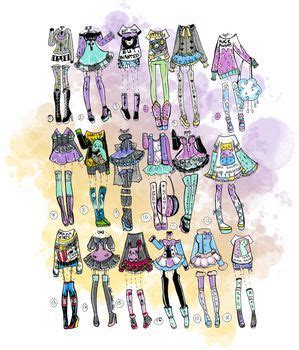 Art Outfits Anime Outfits Pelo Anime Illustration Mode Drawing