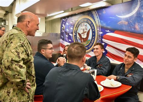 DVIDS Images CNO Visits Sailors On USS Rafael Peralta DDG 115