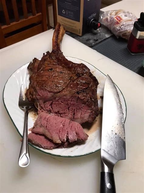 Tomahawk Steak Texas Traeger Style I Think Im Getting The Hang Of