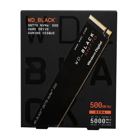 Western Digital WD Black SN770 NVMe 500GB SSD At 4500 Piece WD SSD