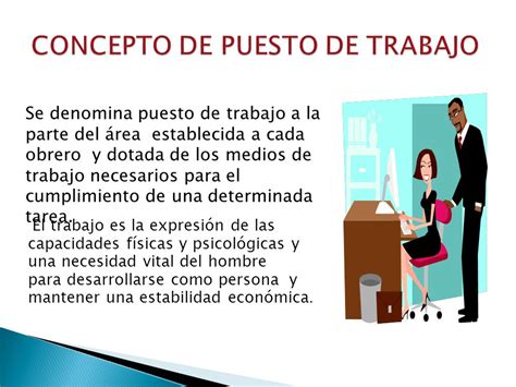 Definición de Puesto de trabajo Qué es Significado y Concepto