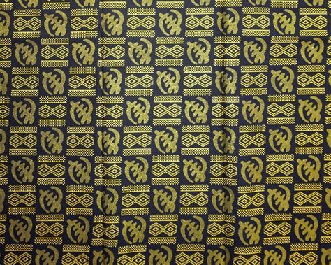 Metallic Gye Nyame Adinkra African Print Fabric By The Yard Etsy