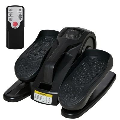 Soozier Powered Foot Pedal Exerciser, Seated Under Desk Bike Elliptical ...