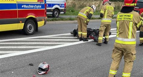 Wypadek Na Ul Rozwojowej W Kaliszu Pijany Motocyklista Uderzy W S Up