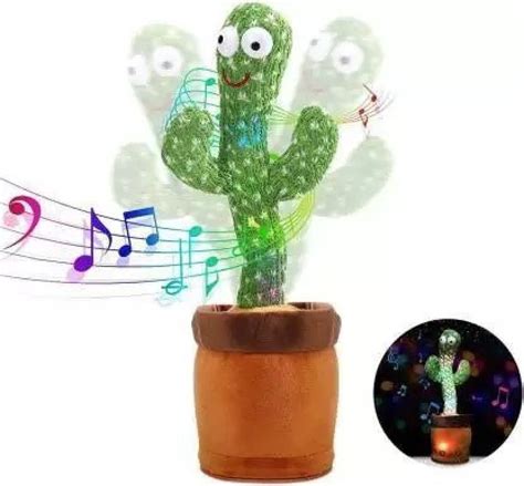 Actn A1c Singing Dancing Cactus Toy Repeating Talking Baby Toy