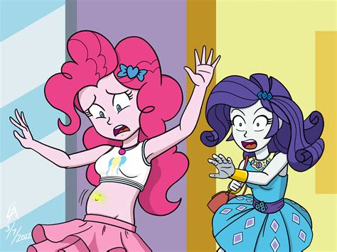 Safe Artist Mayorlight Pinkie Pie Rarity Human Fanfic