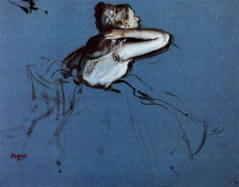 Seated Dancer In Profile Edgar Degas Wikiart Org