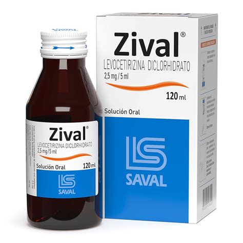 Zival Levocetirizina 25 Mg5ml Solución Oral 120 Ml Farmacias Cruz Verde