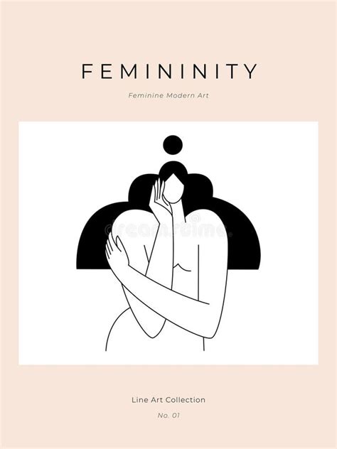 Modern Minimalist Poster Nude Woman Silhouette Abstract Pose Female Body Feminine Figure