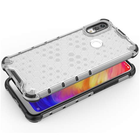 Honeycomb Pattern Shock Proof Tpu Pc Silicone Hybrid Phone Case For