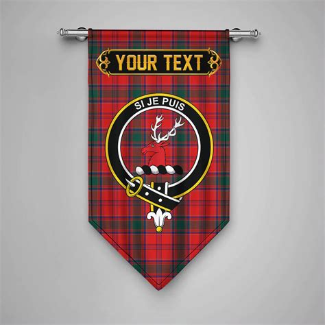 Scottish Maclintock Modern Clan Crest Tartan Gonfalon Custom Personalized