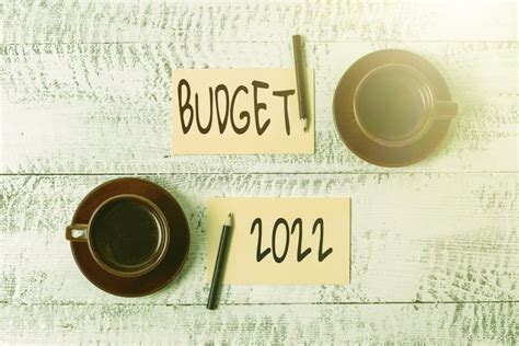 Text Caption Presenting Budget 2022 Internet Concept Estimate Of