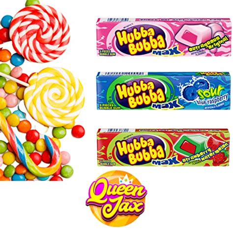 Hubba Bubba Max Bubble Gum Variety Pack 3 Flavors Total Of 9 Packs