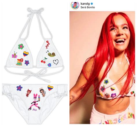 Karol G Ma Ana Ser Bonito Bikini Set Strappy Bikini Set Aop Etsy