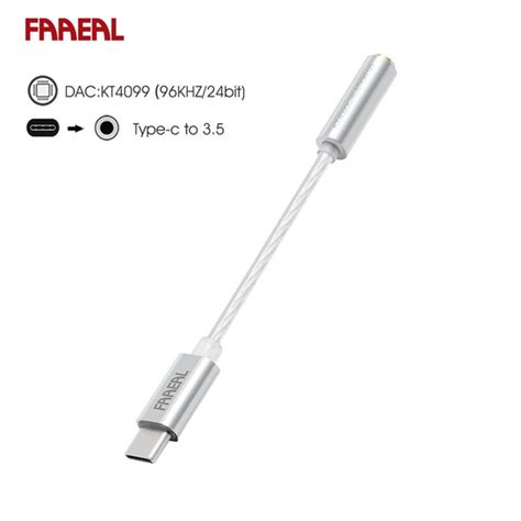 Наушники Внутриканальные FAAEAL Аудиоадаптер Type-C до 3,5 мм Кабель ...
