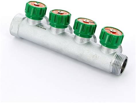 Коллектор регулируемый FAR Multifar арт. FK 3824 134 1" НР-ВР, 4 отвода ...