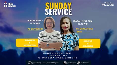 Ibadah NextGen GSJA NLC Bandung Minggu 20 Agustus 2023 YouTube