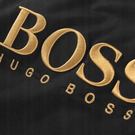 HUGO BOSS CZARNA BLUZA Z HAFTOWANYM LOGO ZŁOTYM XL ERLI pl