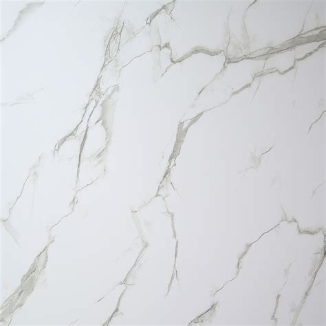 Aquamax Carrera White Marble Shower Wall Panel