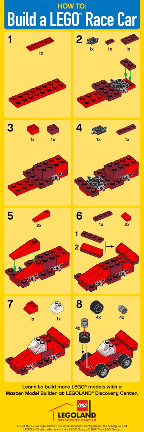 How To Build A Lego® Race Car Legoland Discovery Center Arizona