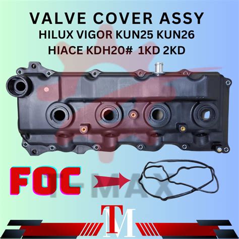 Valve Cover Assy Toyota Kun25 Kun26 Kdh200 Kun60 1kd 2kd Hilux Hiace