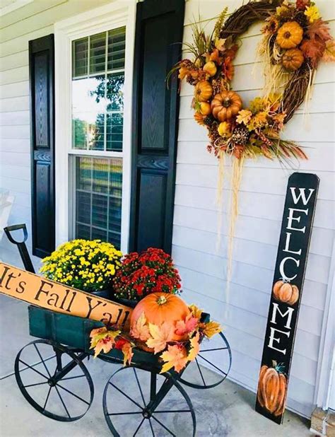 Welcome Sign Fall Rustic Welcome Sign Vertical Front Door Welcome