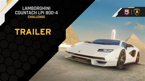 Asphalt 9 Lamborghini Countach LPI 800 4 Challenge Trailer YouTube