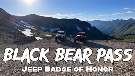 Black Bear Pass Blocked By Snow Jeep Badge Of Honor Youtube