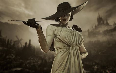 Lady Alcina Dimitrescu dari Resident Evil Village 4K unduhan wallpaper ...