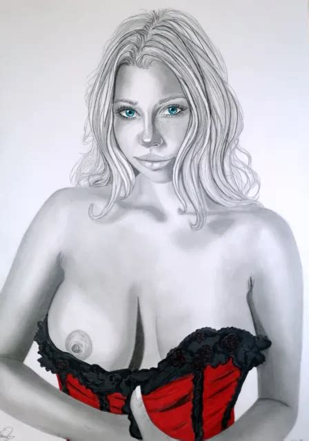 Aktzeichnung Akt Pin Up Nude Drawing Erotic Nu Dessin