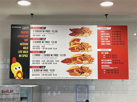 Dave Hot Chicken Menu Spicy Sliders Tenders